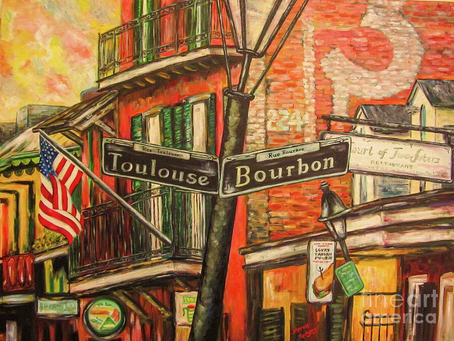 Bourbon Street Painting by Sherrell Rodgers