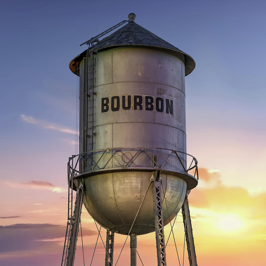 Bourbon Tank Sunset Photograph by Gregory Ballos
