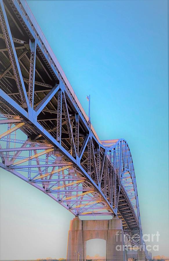 Bourne Bridge Perspectives #2 Photograph by Lori Lafargue