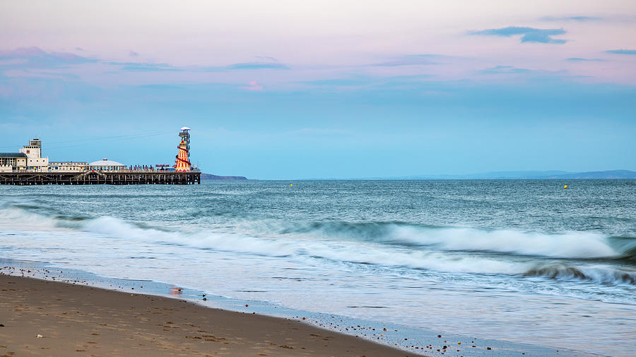 Bournemouth Beach and Pier Photograph by Ian Middleton