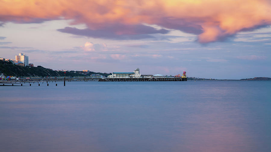 Bournemouth Pier at Sunset Photograph by Ian Middleton