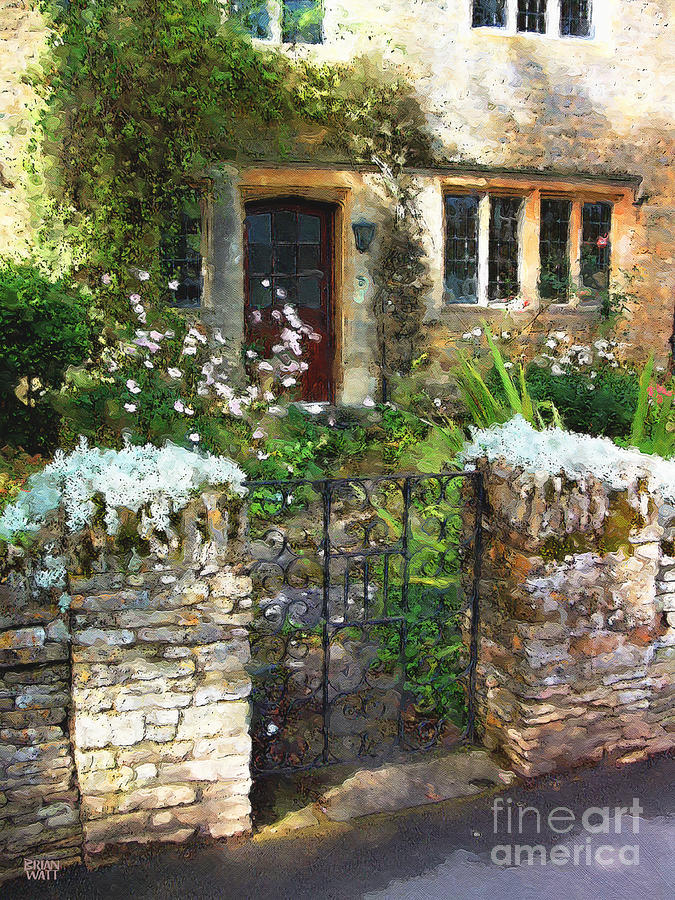 Bourton Front Gate Photograph by Brian Watt Bourton Front Gate Photograph by Brian Watt
