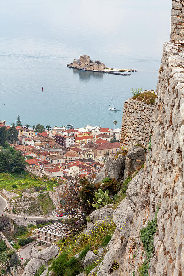 Bourtzi Castle and Nafplio Photograph by Shirley Mitchell - Fine Art ...