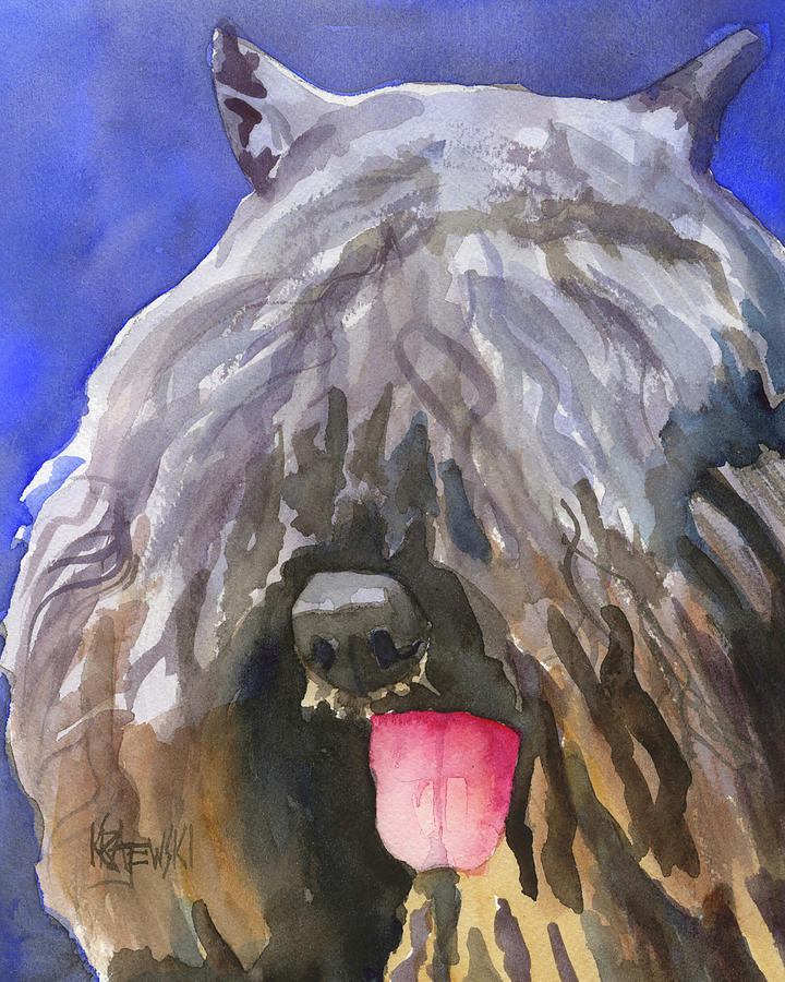 Bouvier Des Flandres Art Print Painting by Ron Krajewski - Fine Art America