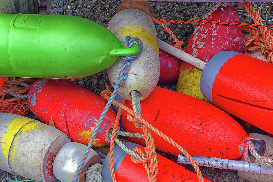 Bouys Will Tangle Photograph by Mike Martin
