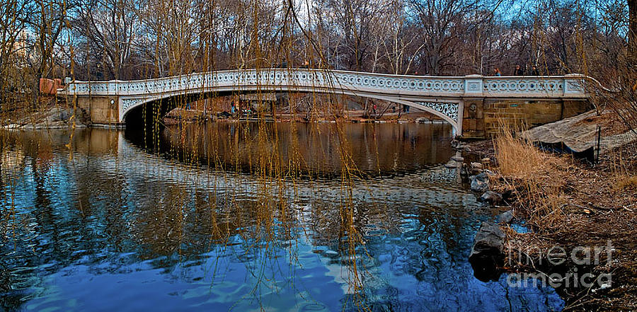 Bow Bridge in Central Park Photograph by Afinelyne