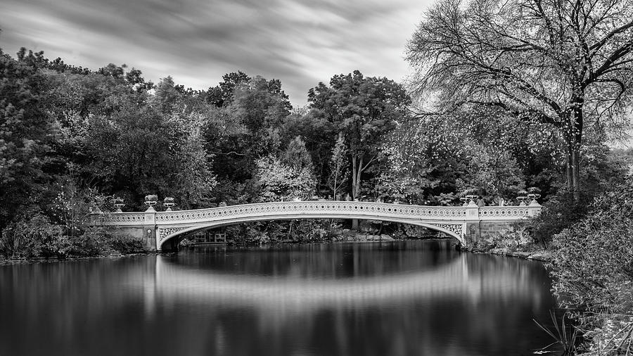 Central Park Photograph - Bow Bridge In Fall by Randy Lemoine