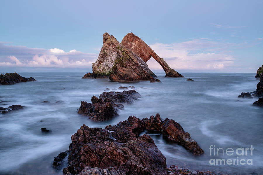 Bow Fiddle Rock Portknockie at Dusk Photograph by Tim Gainey