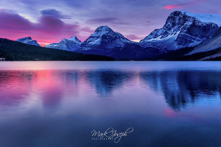 Bow Lake Sunrise Photograph by Mark Joseph