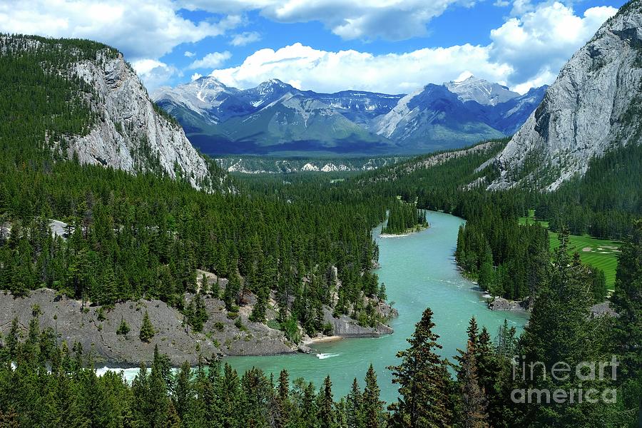 Bow River - Banff, Alberta Digital Art by Joseph Hendrix