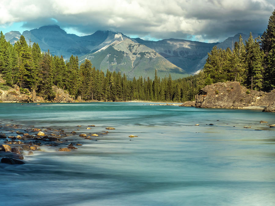 Bow River in Banff Photograph by Charlotte Couchman - Pixels