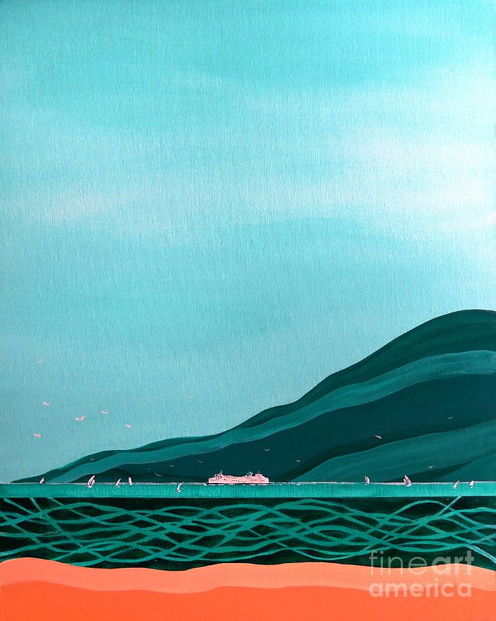 Bowen Island Painting by John Lyes