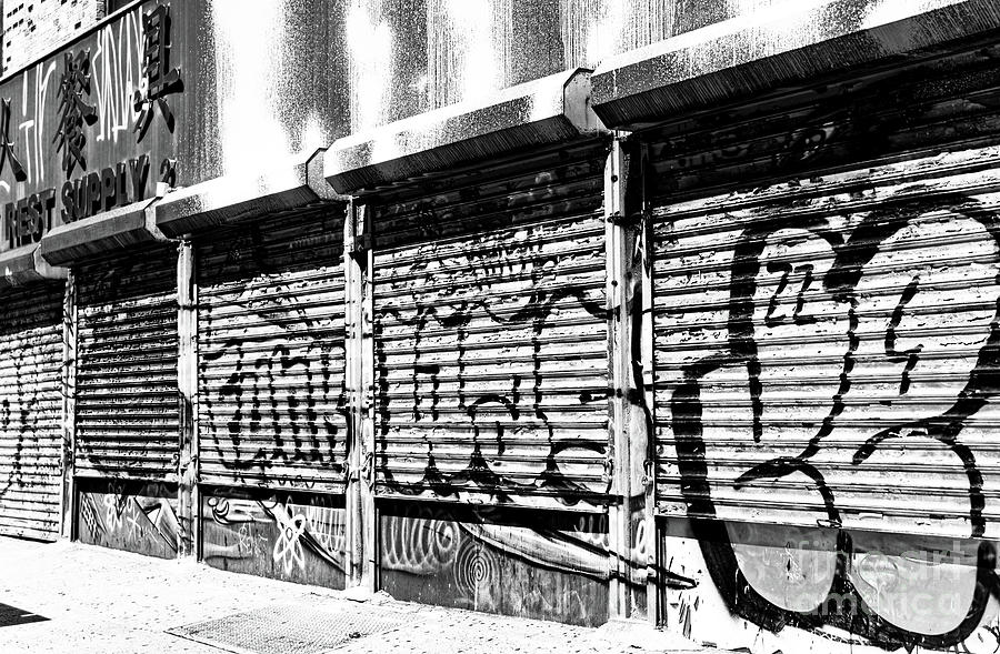 Bowery Graffiti Infrared in New York City Photograph by John Rizzuto