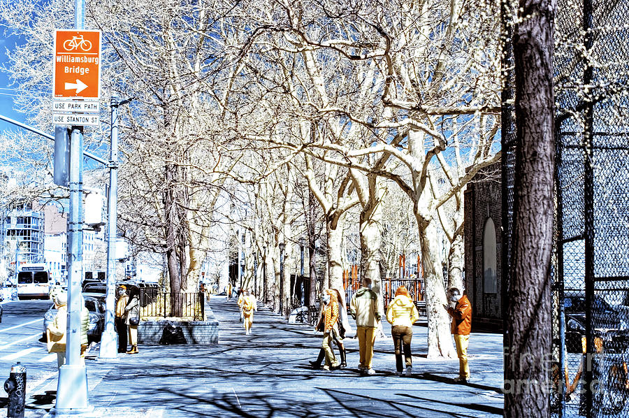 Bowery Infrared Colors in New York City Photograph by John Rizzuto