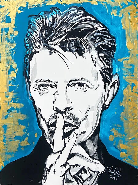 Bowie Has A Secret Painting by Sergio Gutierrez