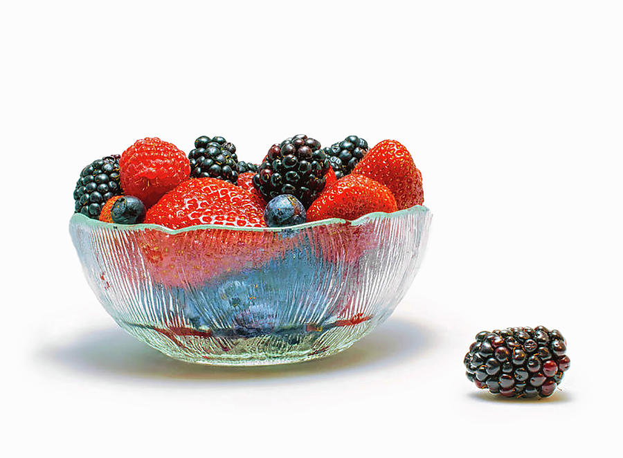 Bowl of Berries Photograph by Sandi Kroll