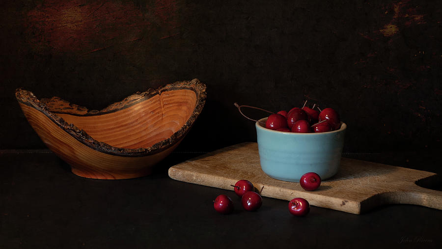 Bowl of Cherries Photograph by John Rivera