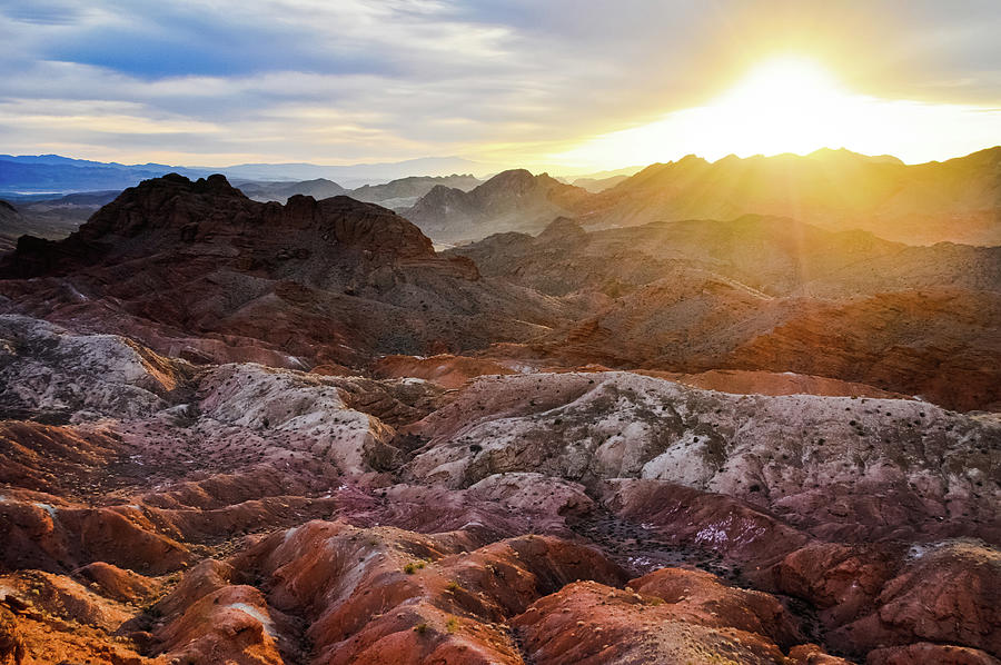 Bowl of Fire Desert Sunset Photograph by Kyle Hanson