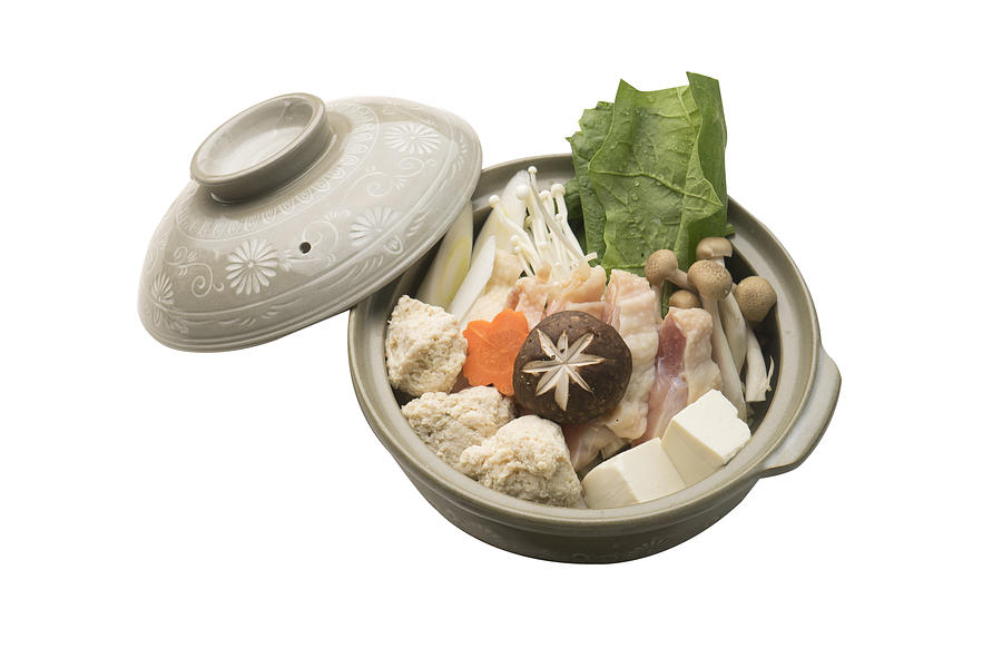 bowl of Vegetable and pork for shabu hotpot Photograph by Skaman306