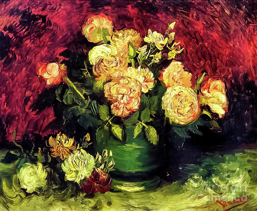 Van Gogh White Rose - Tote Bag