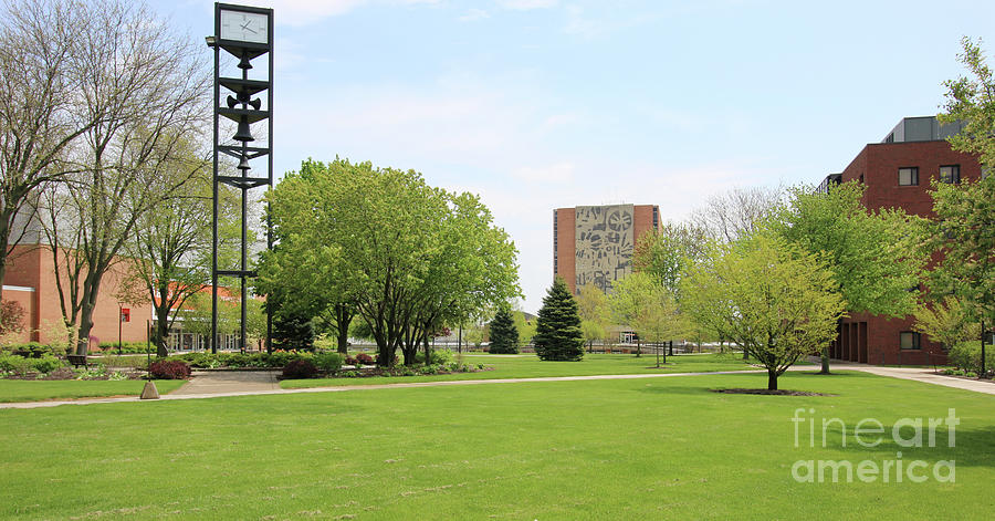 Bowling Green State University Carillon and Jerome Library 6254 Photograph by Jack Schultz