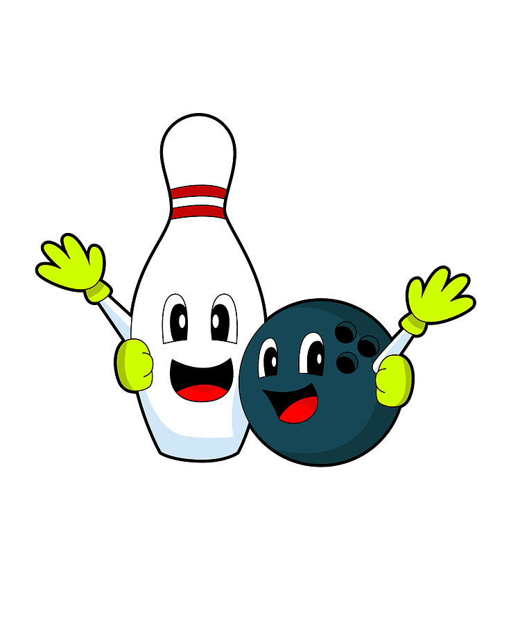 Bowling pin Bowling Bowling ball Painting by Markus Schnabel Fine Art