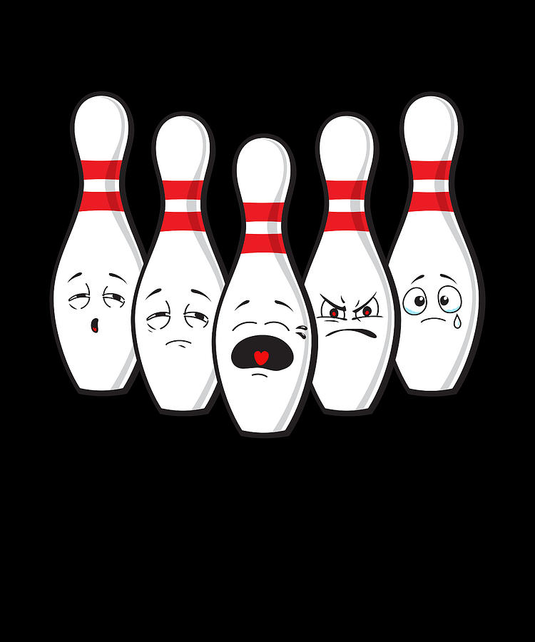 Bowling Pins Bowling Bowler Sports Digital Art by Moon Tees - Fine Art ...