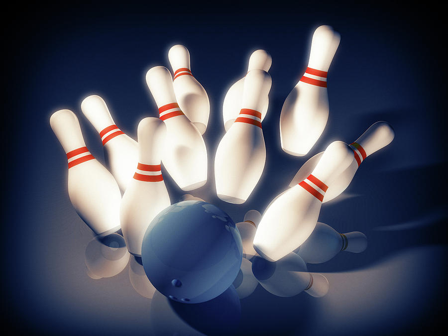 Bowling Strike Wallpaper Digital Art by Tanya Kurushova - Fine Art America