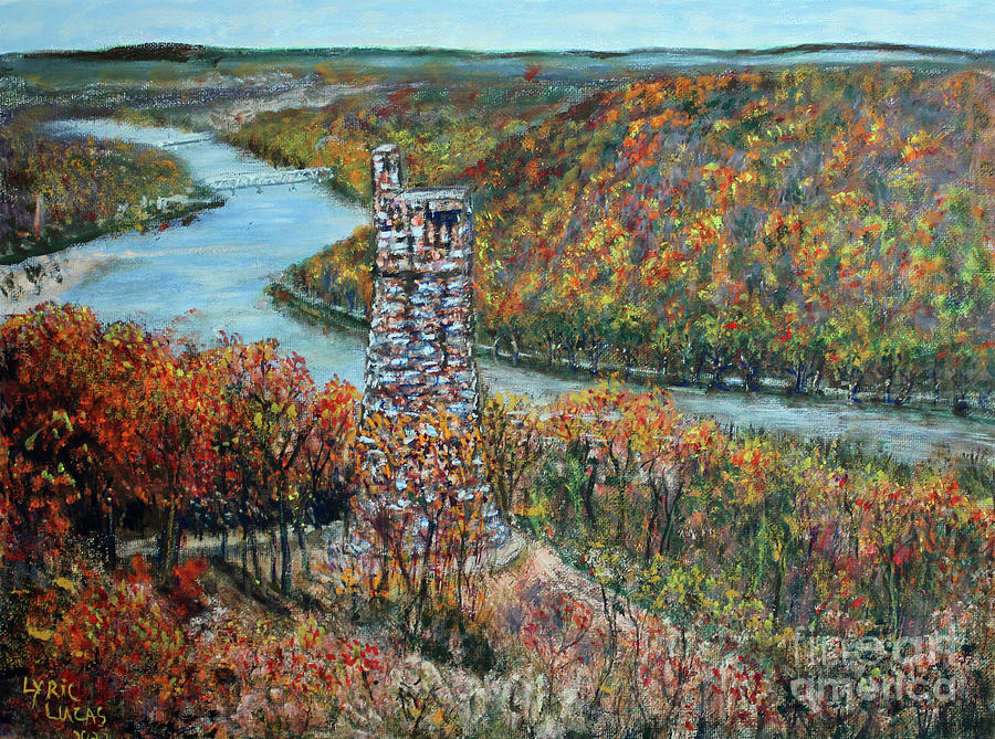 Bowmans Hill Tower Painting by Lyric Lucas