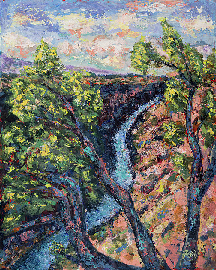 Box Canyon Painting by Robert FERD Frank