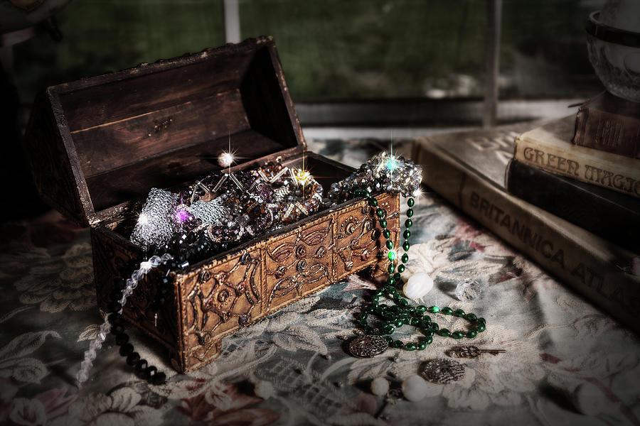 Box of Glitter  Photograph by Sharon Popek