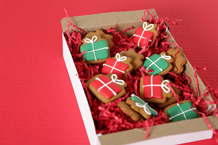 Box of handmade cookies Photograph by Weekend Images Inc.