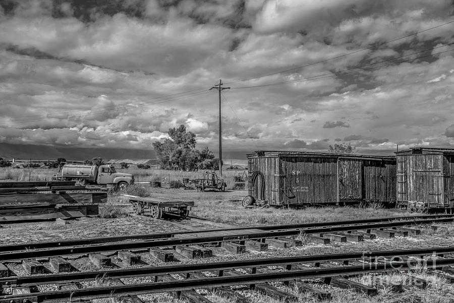 Boxcars at Owens Valley Photograph by Dusty Wynne