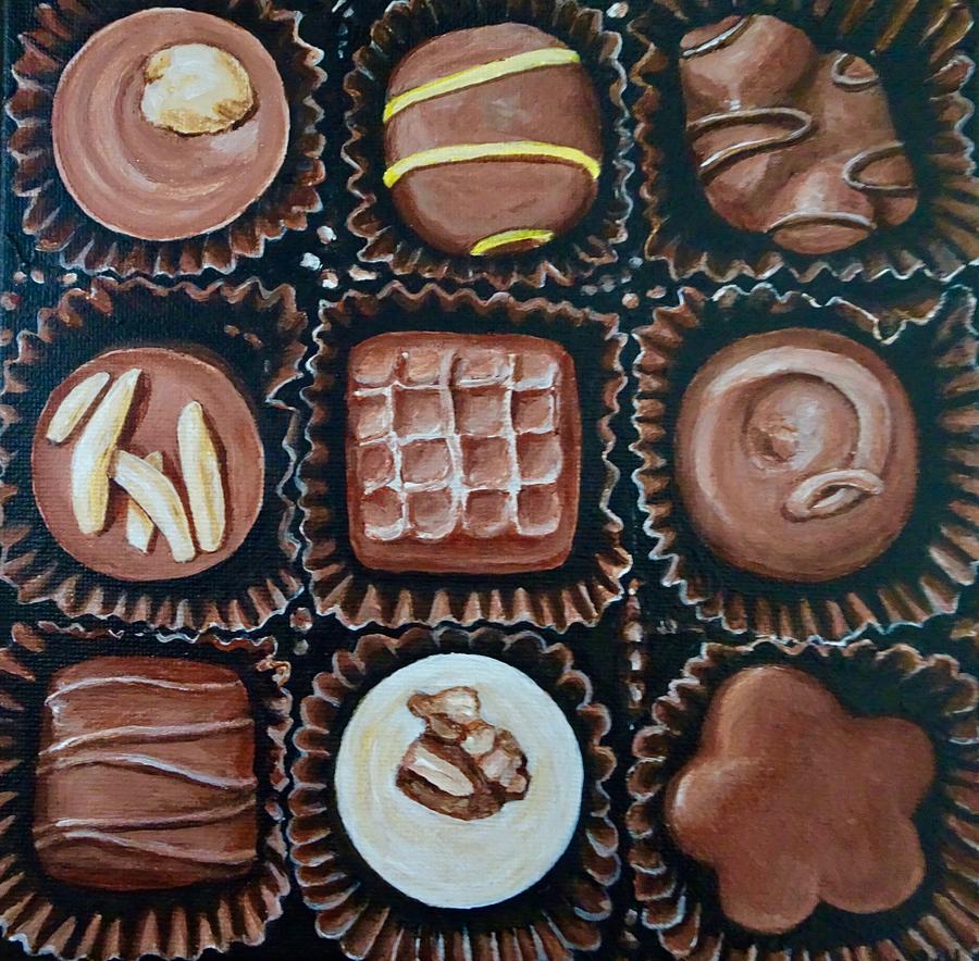 Boxed Chocolates Painting by Lillian Bell Fine Art America