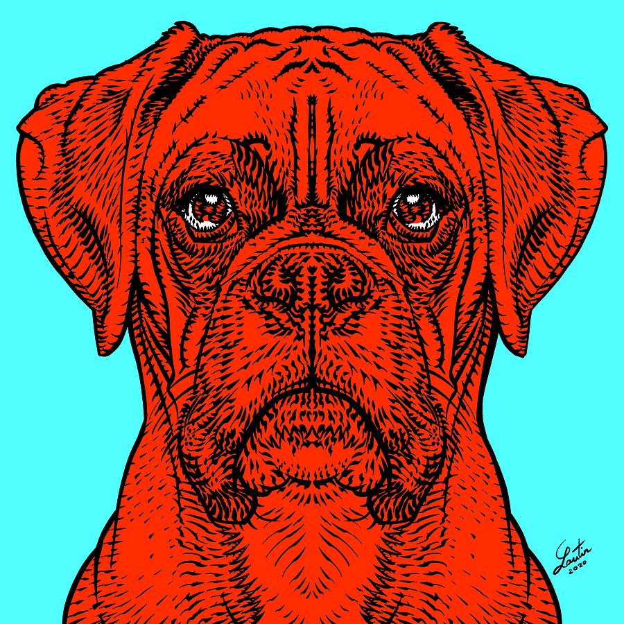 Dog Digital Art - Boxer .2 by Fabrizio Cassetta