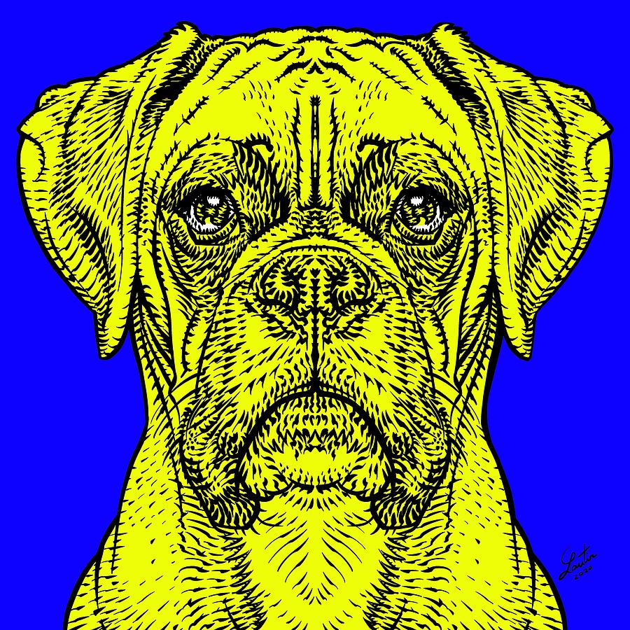 Dog Digital Art - Boxer .4 by Fabrizio Cassetta