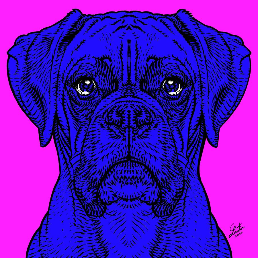 Dog Digital Art - Boxer .6 by Fabrizio Cassetta