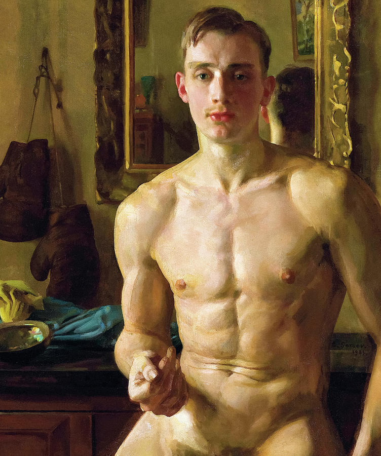 Henry Scott Tuke Painting - Boxer by Konstantin Somov