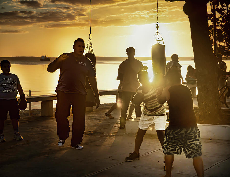 Boxing at dusk Photograph by Micah Offman
