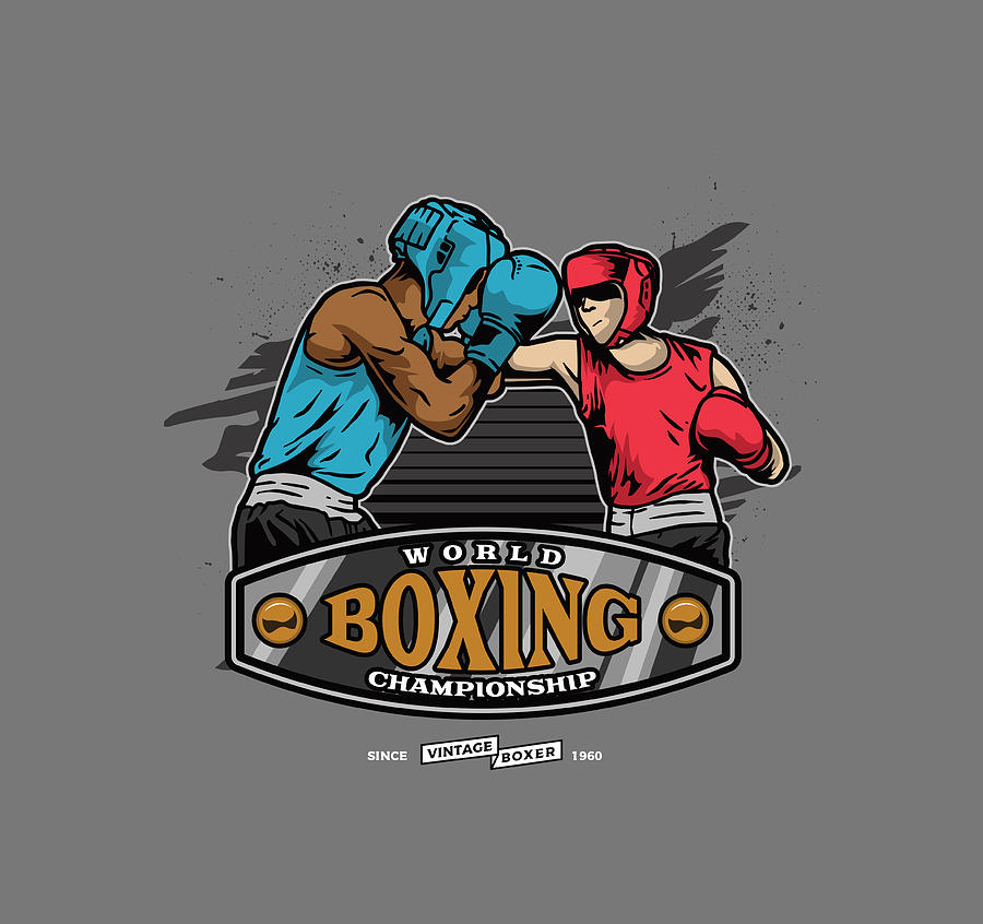 Boxing Championship Drawing by Topartgallery