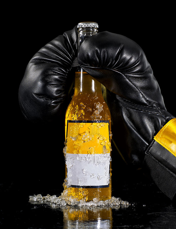Boxing Glove and Beer Photograph by Ian Gwinn
