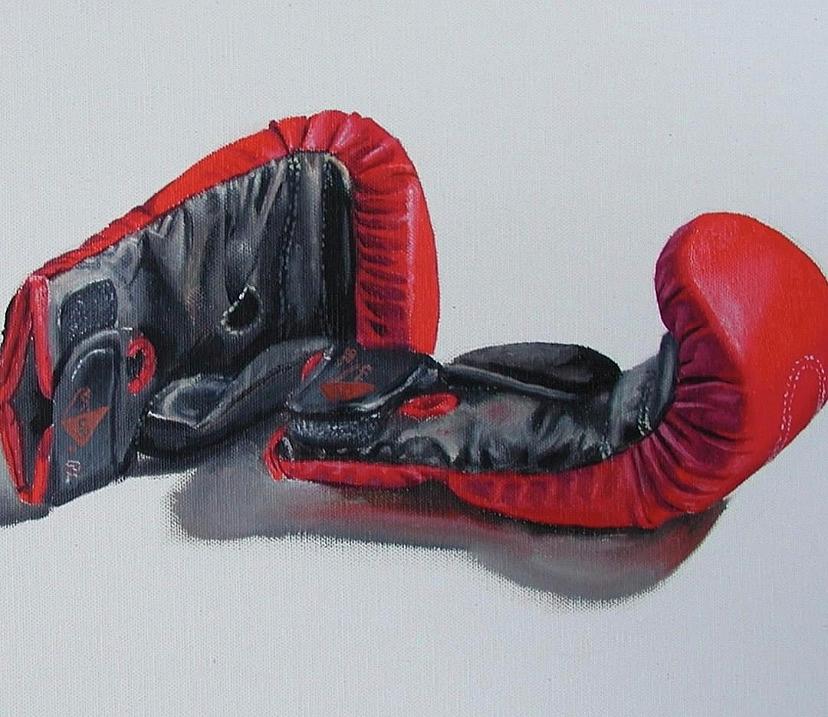 Boxing Gloves Painting by Peter Leeds Pixels