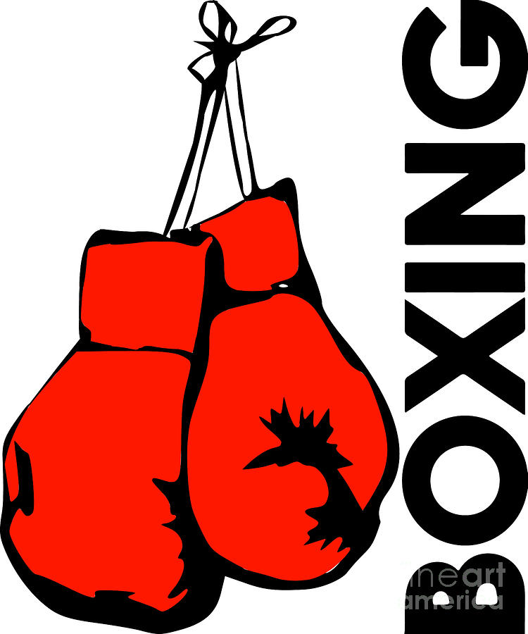 Sports Digital Art - Boxing Gloves TShirts Boxing Fan Shirts Boxing Coach Tee Boxer Shirt Boxer Gifts Boxing Lover Tshirt by Mounir Khalfouf