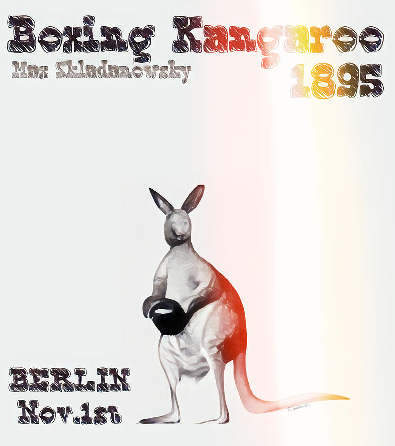 Boxing Kangaroo 1895 Movie Poster Digital Art By Generational Images