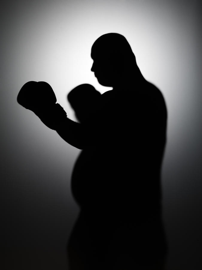 Boxing large man Photograph by Henrik Sorensen