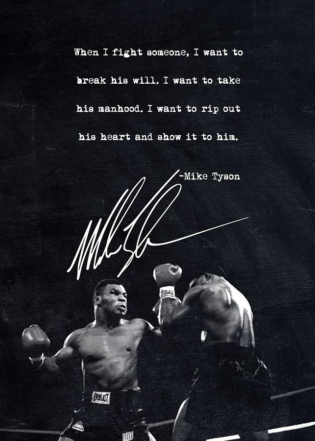 Boxing Mike Tyson Quotes Digital Art by Thuy Dinh Thi - Fine Art America