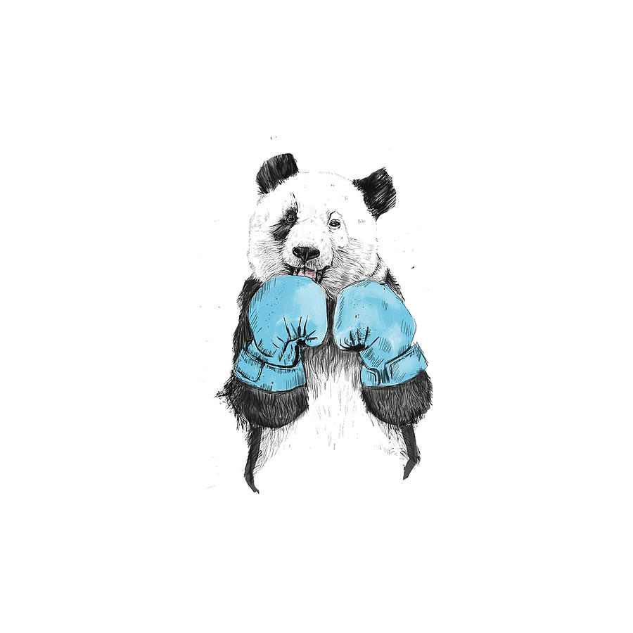 Boxing Panda Digital Art by Ini Bencana - Fine Art America