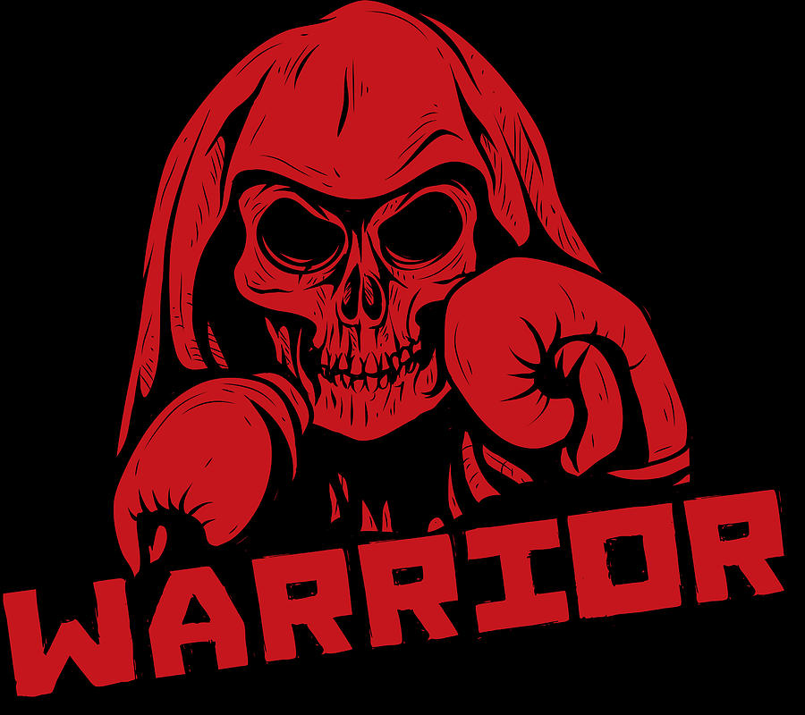 Boxing Warrior Skull Digital Art by Jacob Zelazny - Pixels