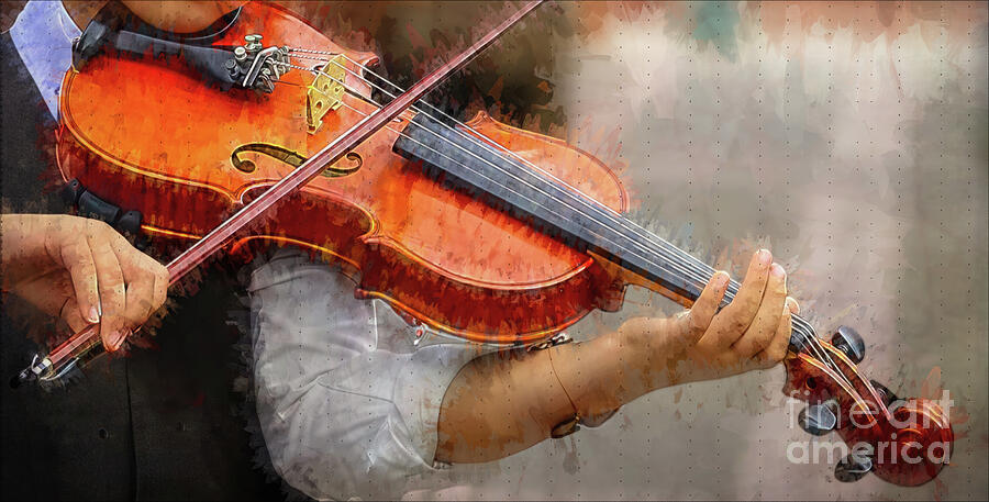 Boy and his Violin, panorama Photograph by Shelia Hunt