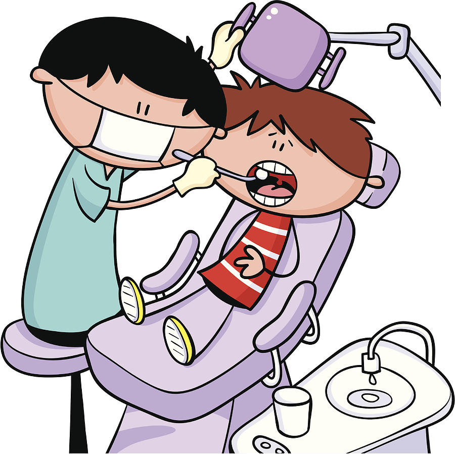 Boy at dentists Drawing by Smokeyjo